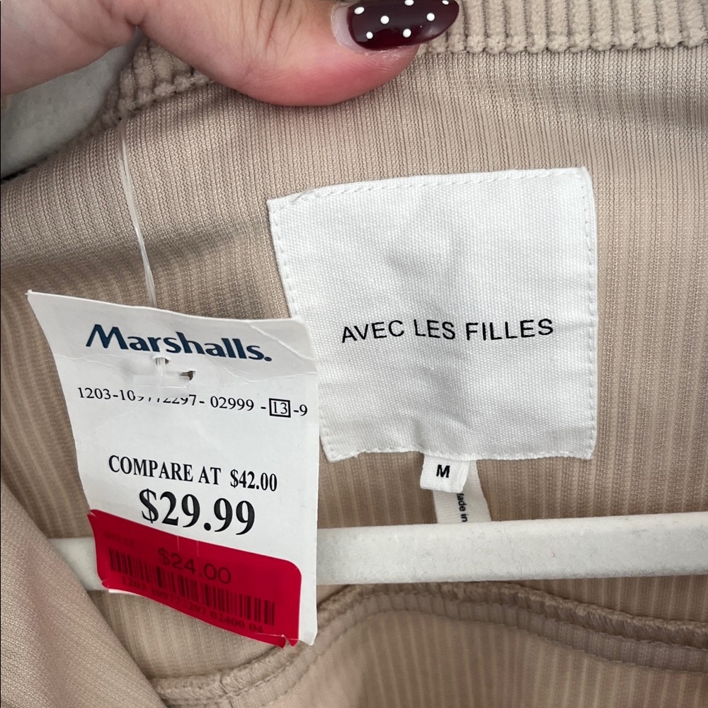 Avec Les Filles Light Beige Utility Jacket - Picture 2 of 6